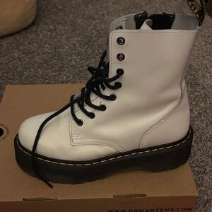 Dr. Martens White Combat Boots